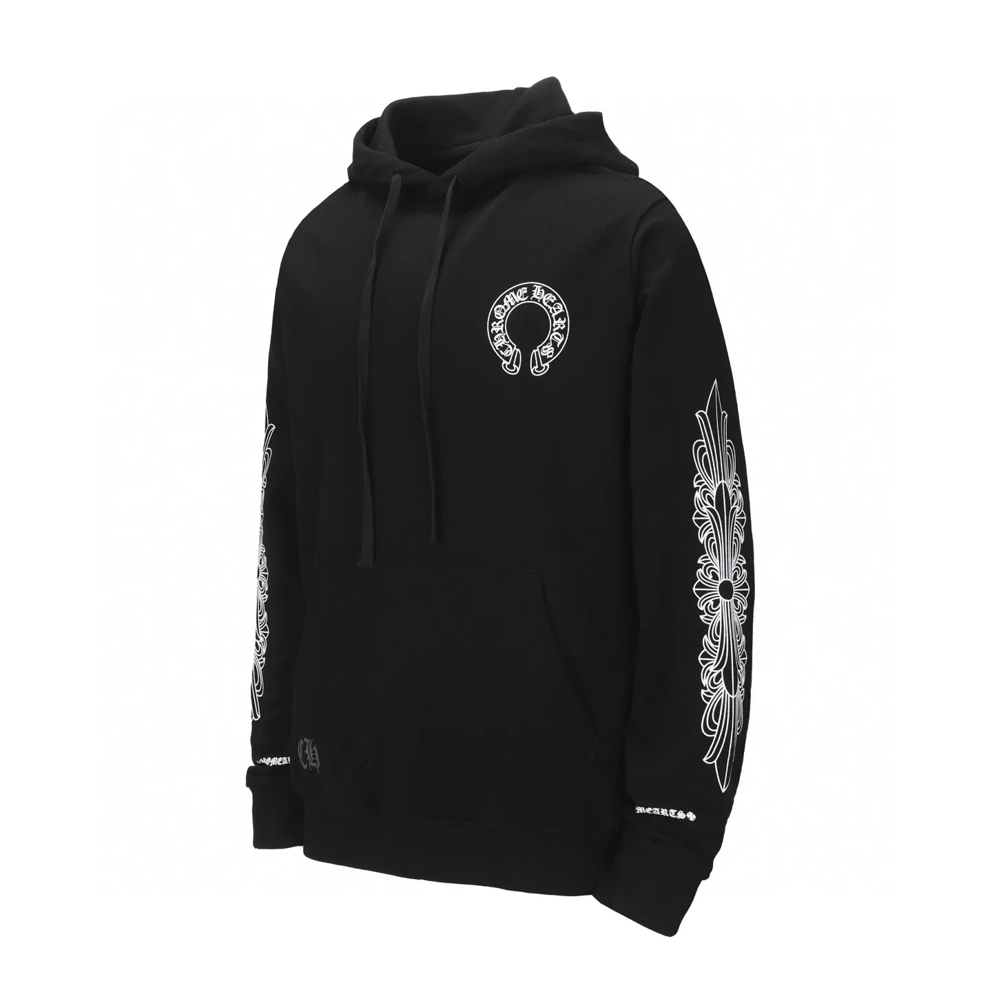 P230 #2120 cross-border model, please do not place an order if you are pursuing quality - Chrome Hearts/Chrome Hearts basic horseshoe Sanskrit printed hooded sweatshirt - High weight, high density and high quality, soft, delicate and skin-friendly wool, soft and silky to the touch, excellent warmth and skin-friendly properties - Customized weaving and dyeing, no color difference, no matter the fabric or workmanship details, beat the ordinary version on the market - Hardware zipper accessories are all customized, full of details -Colour: black White -Size: S M L XL